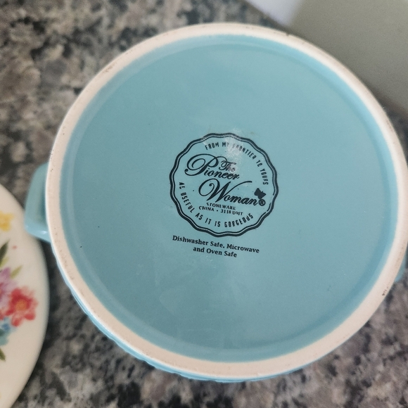 The Pioneer Woman Blue Floral Mini Baker - Picture 3 of 3